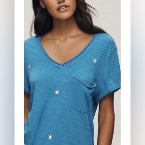 Pilcro The Quinn Short-Sleeve V-Neck T-Shirt Sz XS - NWT